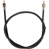 Minho GY6 Speedometer Cable, 95cm 37.4 Inch, M12 Thread, Fork &amp; Threaded Core Short Sleeve, for 50cc 150cc Chinese Scooter Moped
