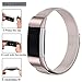 Hotodeal Compatible Fitbit Charge 2 Bands, Band Milanese Loop Stainless Steel Magnet Metal Replacement Bracelet Strap, Wristbands Accessories for Women Men, Champagne