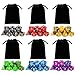 DND Dice, Polyhedral Dice Set with 6 Black Drawstring Pouchs, 6 Complete Dice Sets of D4 D6 D8 D10 D% D12 D20 Compatible with Dungeons and Dragons DND RPG MTG Table Games (42pcs DND Dice)