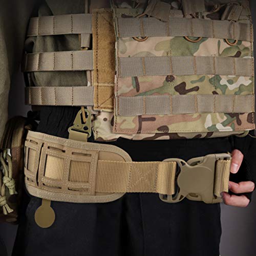 ActionUnion Tactical Battle Belt Set Military MOLLE Sure Grip Padded