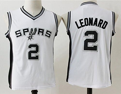 Youth San Antonio Spurs Kawhi Leonard #2 Basketball Jersey White L