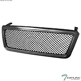 Topline Autopart Matte Black Mesh Front Hood Bumper Grill Grille ABS For 04-08 Ford F150