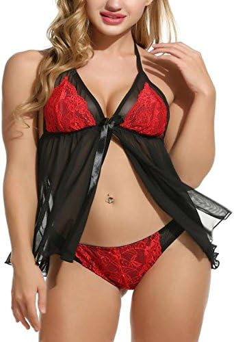Rangraliya Sexy Honeymoon Lingerie for Women/Ladies and Girls Nightwear Net Babydoll Dress Sleepwear