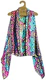 Accents by Lavello Sheer Designer Vest, Rose/Turquoise Persian Print