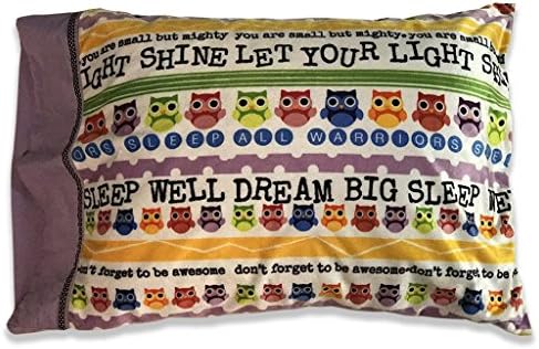 Slumber Party Supplies - Owl Pillowcase - Personalize your LET YOUR LIGHT SHINE Pillowcase - Cool gifts for kids and teens - Super cute pillowcases - Christian gifts for kids.