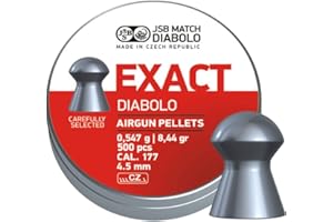 JSB Match Diabolo Exact .177 Cal, 8.44 Grains, Domed, 500ct, 4.53mm