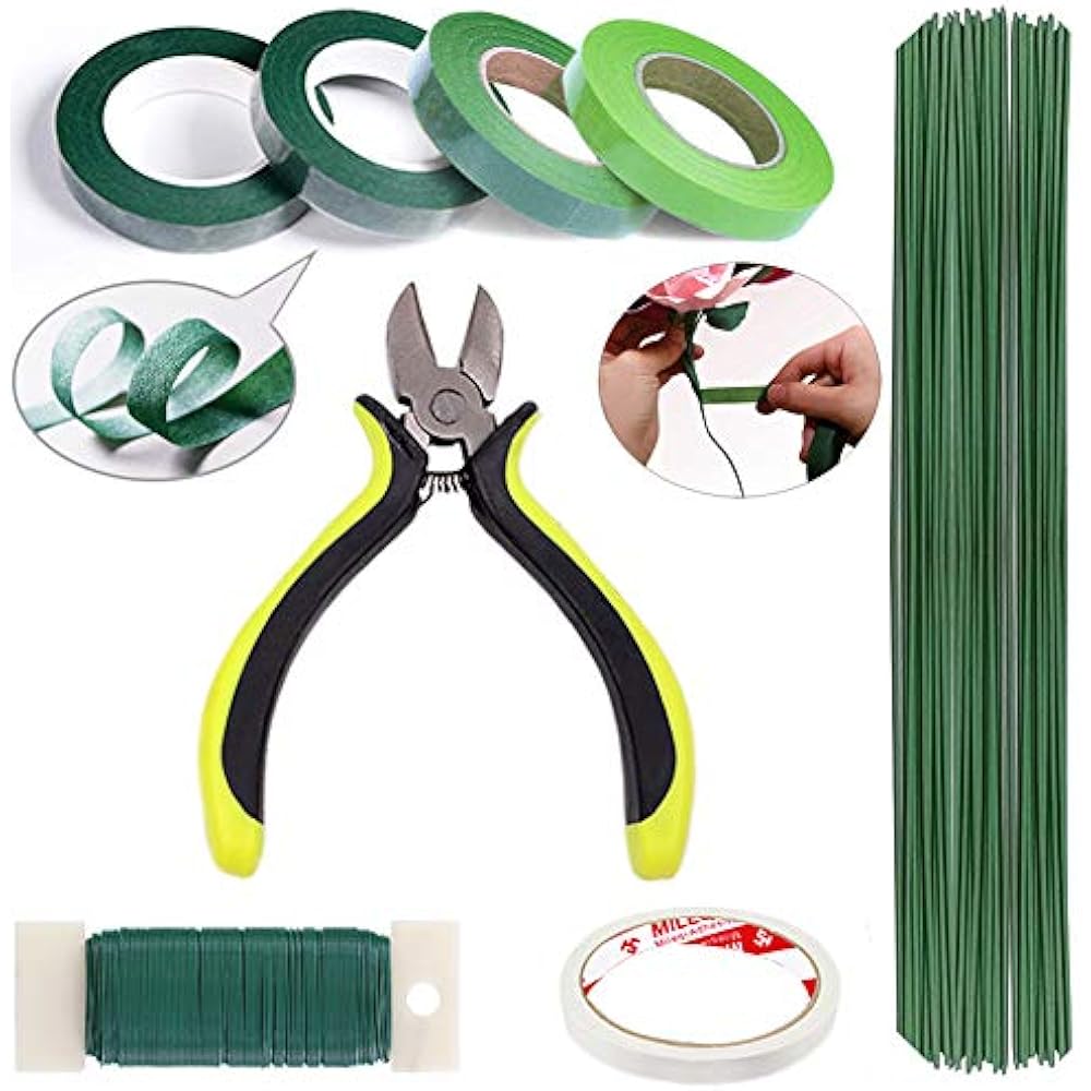 Floral Arrangement Kit Tools Bouquet Stem Wrap Florist Wire Cutter