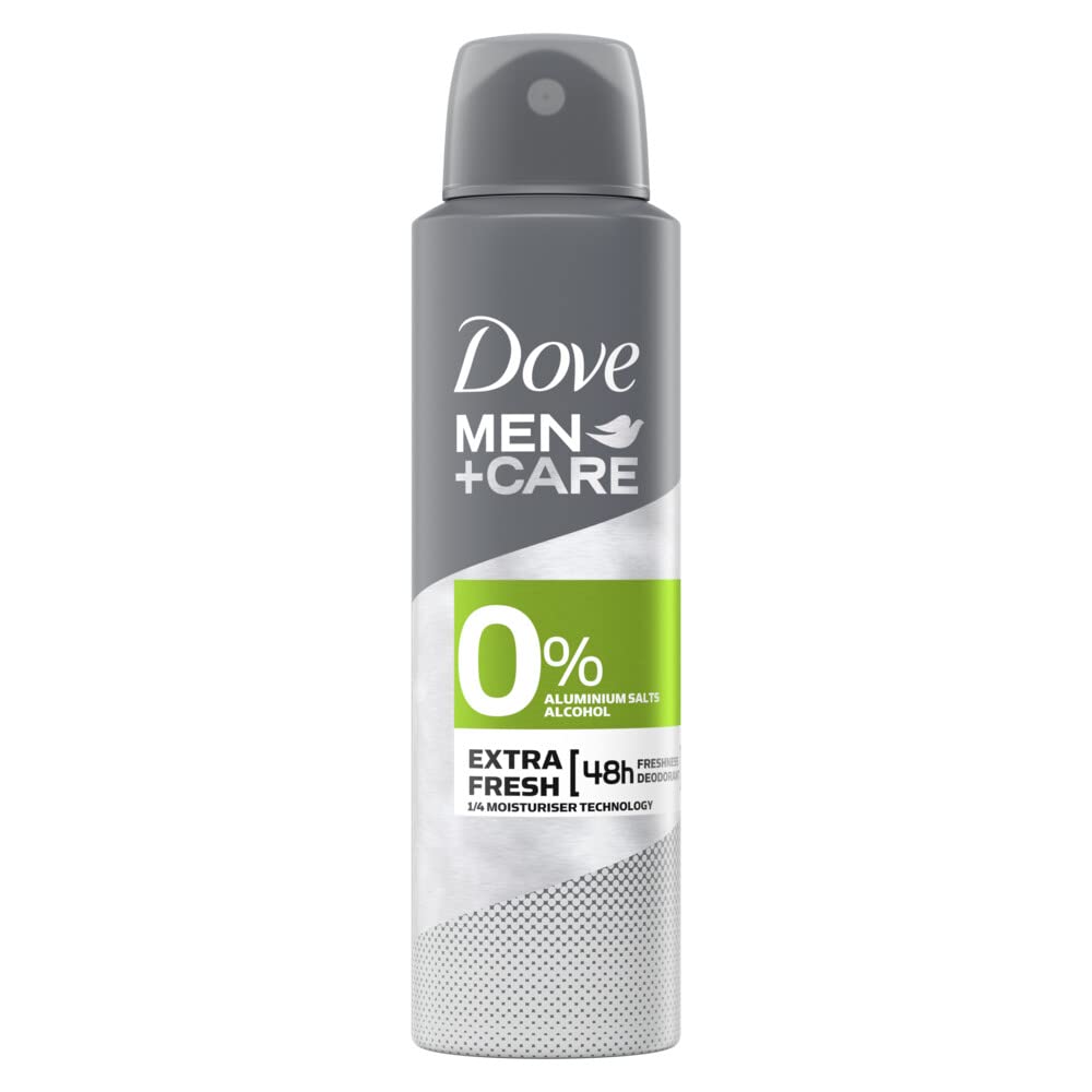 Dove Men+Care DMC 0% Salts Deodorant Spray Without Aluminium Salts Clean Comfort 150ml, 1