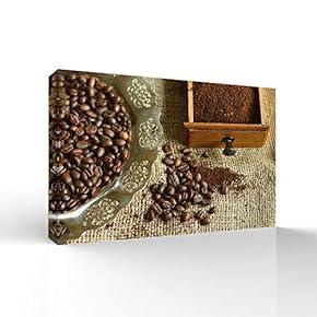 Canvas Wall Art Coffee Break Pictures Home Wall Decorations for Bedroom Living Room Paintings Canvas Prints Framed - 12x18 inches