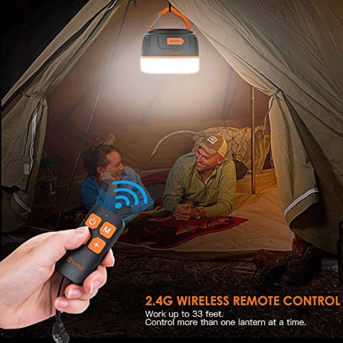 Siivton Camping Lights, Rechargeable Camping Lantern with Remote