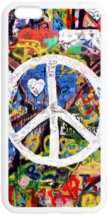 Best Slim Peace Sign Graffiti Design Case Cover for iPhone 6 Plus For Impact Protection Super Fit iPhone 6 Plus TPU(Laser Technology) - 5.5inches