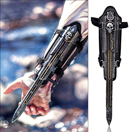 yinwen220us Assassin's Creed Black Flag Edward Kenway Gauntlet Replica Hidden Blade Cosplay