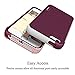 Ailun Phone Case for iPhone 5s,iPhone SE, iPhone 5, Soft TPU Bumper& Solid PC Frame,Slip-Proof Back,Shock-Absorption&Anti-Scratches,Fingerprints&Oil Stains, Protective Back Cover [Purple]