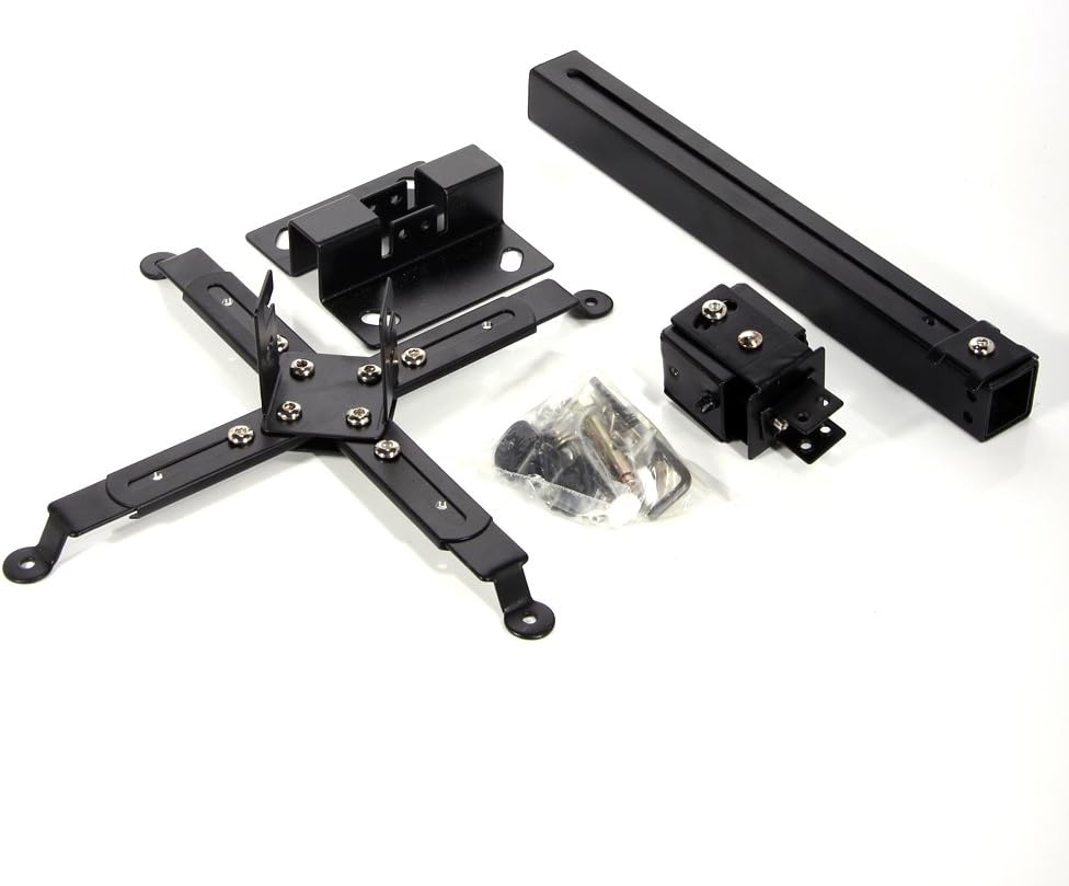 Henxlco Universal Extendable Adjustable Tilt DLP LCD Ceiling Projector Mount Bracket: Home Audio & Theater