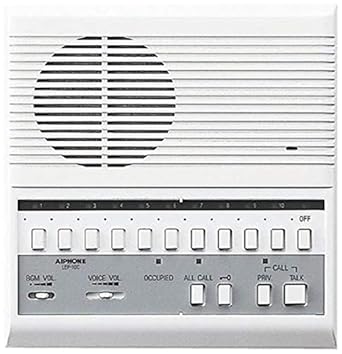 Amazon Com Aiphone Lef 10c Open Voice Selective Call Master Intercom With All Call And Door Release Buttons Semi Flush Mount Accepts Up To 10 Connecting Door Sub Master Or Master Intercoms Industrial Scientific