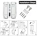 Little World Soap Dispenser Wall Mount, Manual Hand Liquid Shampoo Shower Gel Dispenser Lotion Container 350ml for Office Bathroom Kitchen, Silver 2 Chamber