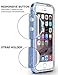 iPhone SE Case, Ansiwee Reinforced PC Frame & Highly Durable Crystal Slim Shock-Absorption Flexible Soft Rubber TPU Bumper Hybrid Protective Case for Apple iPhone SE/iPhone 5s & 5 (Blue)
