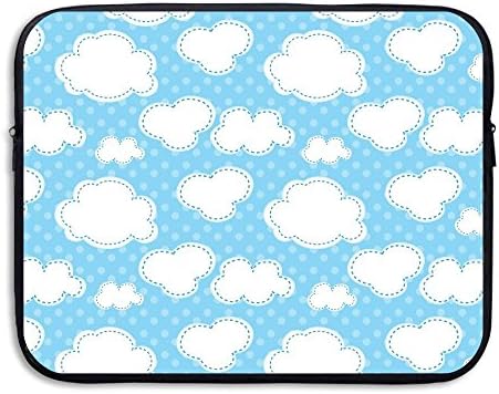 Jess Laptop Sleeve Bag White Cloud Cover Computer Liner Package Protective Case Waterproof Computer Portable Bags