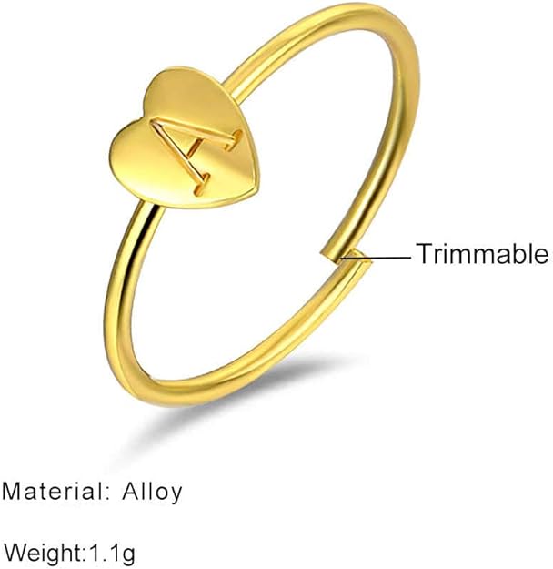 Coppia Fidanzata In Lega Regalo Anelli A Forma Di Lettera Per Ragazza Amante A Z