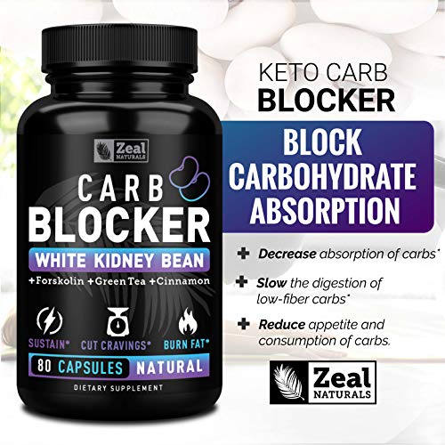 White Kidney Bean Carb Blocker + Forskolin Extract (700mg 80 Capsules