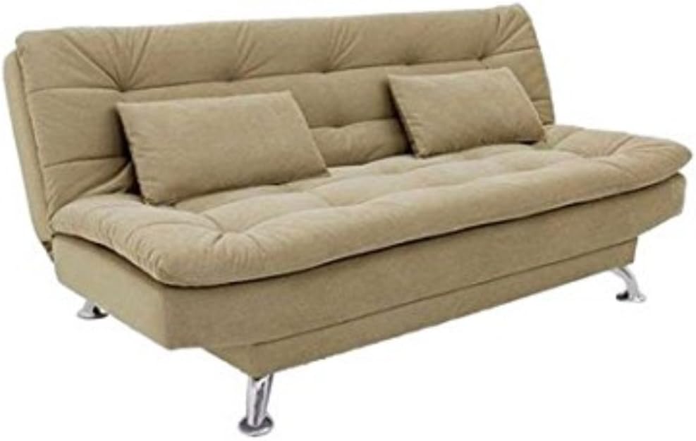 Furny Super Soft Three Seater Sofa Cum Bed (Beige)