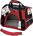 OxGord Airline Approved Pet Carriers w/ Fleece Bed For Dog & Cat - Medium, Soft Sided Kennel - 2016 Newly Designed Model, Crimson Red