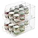 mDesign Stackable Baby Food Dispenser Organizer for Kitchen Pantry, Nursery - Clear