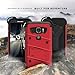 Zizo BOLT Series compatible with Samsung Galaxy S7 Active Case Military Grade Drop Tested with Tempered Glass Screen Protector Holster RED BLACK