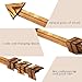 AHXML Wooden Arrow Shape Wall Decor, Decoration for Indoors, Wooden Arrow Shape Route Sign, Road Sign, Guidepost for Outdoors, Set of 2