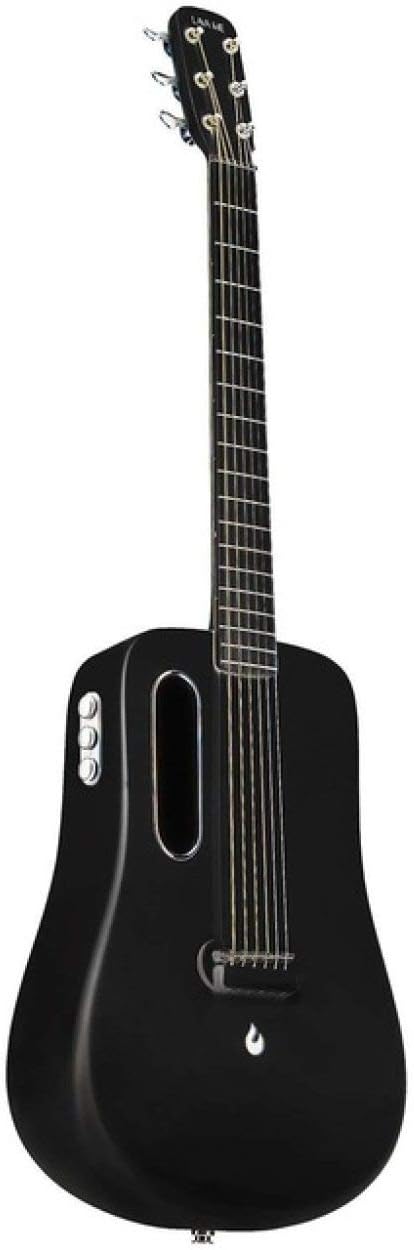 LOIKHGV guitar- 36-inch Guitar 6 String Carbon Fiber Guitar With Case Gift,Black Freebost,36 inches