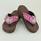 Rhinestone Baseball Flip Flops Shoes