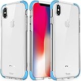 iPhone X Case, iPhone X Edition Case, Yesgo iPhone 10 Case Cover Crystal Shock-Absorption Soft TPU Bumper and Anti-Scratch Ultra Clear Slim Case for Apple iPhone X - Light Blue