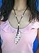 Long Freshwater Cultured Pearl Necklace with Pendant on Leather Cord Y-shaped Boho Necklace for Women 23.6