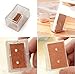 yueton 12pcs Rectangle Shape Transparent Silicone Chair Leg Caps Feet Pads Furniture Table Covers Wood Floor Protectors