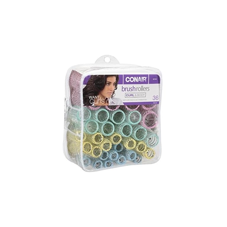 Conair Brush Rollers, Curl & Body 36 pieces