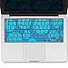 Kuzy - Circles Aqua/Blue Keyboard Silicone Cover Skin for Macbook / Macbook Pro 13, 15, 17 inches Aluminum Unibody