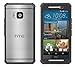HTC One M9 Case, roocase [Glacier Tough] Hybrid Scratch Resistant Clear PC/TPU Armor Full Body Protection Case Cover for HTC One M9 (2015), Granite Black