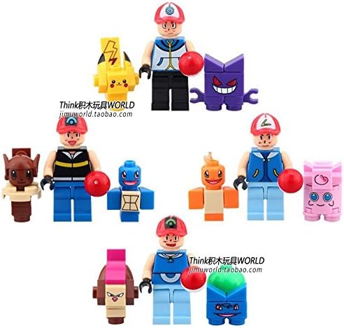 Pokemon Lot Figures Pocket Monster Pikachu Charizard Squirtle Gengar Bricks Toys