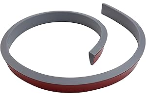 Silicone Threshold Ramp for Robot Vacuums – Flexible Non-Slip Water Barrier Strip, Doorway Transition Ramp, Bathroom Floor Sl