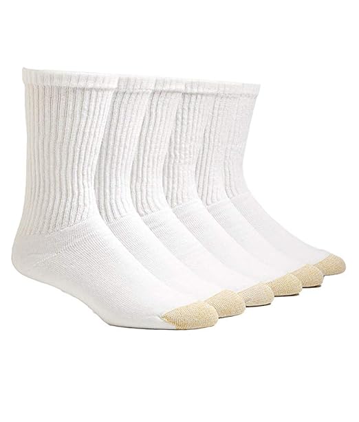 Gold Toe Men's Cotton Crew 656s Athletic Sock (6 Pack