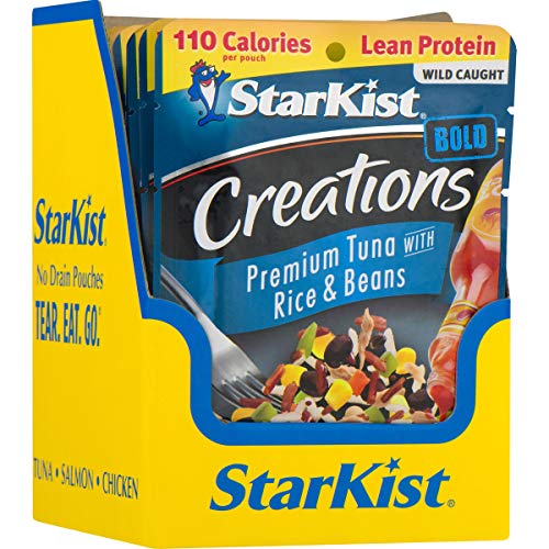 StarKist Tuna Creations BOLD, Rice & Beans in Hot Sauce, 3 Oz, Pack of