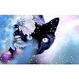 Vibola Cat and Tiger DIY 5D Diamond Embroidery Painting Cross Stitch Home Decor Craft (B)