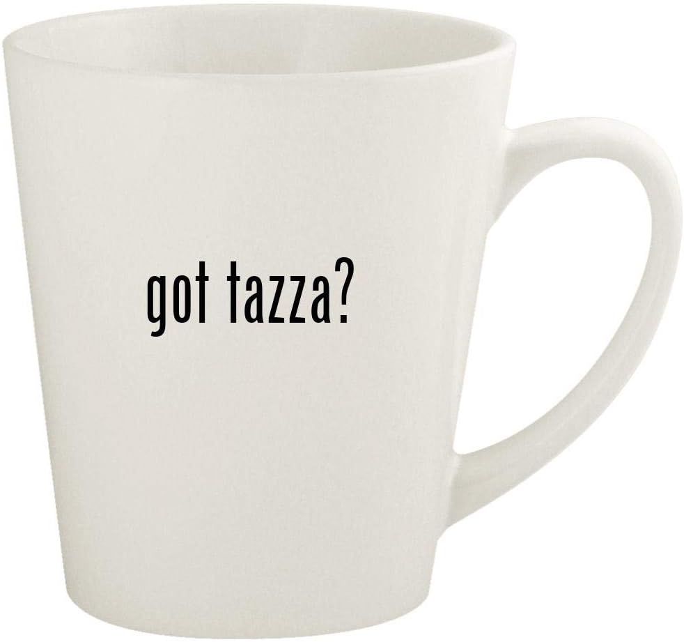 got tazza? - 12oz Ceramic Latte Coffee Mug Cup, White
