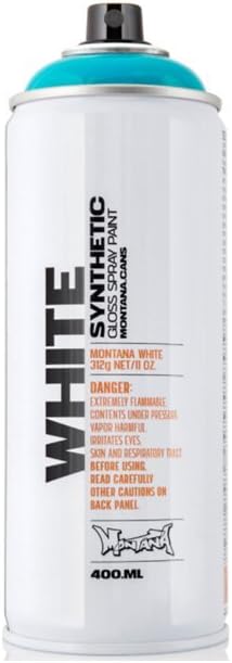 1 X MONTANA WHITE GLOSS SPRAY PAINT CAN SUNSET ORANGE