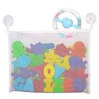 YSSHUI 60 Pieces Foam Bath Toys & Teether Rattle, Floating Alphabet Number and Animals Bathtub Toys - Eco-Safe Teether Rattle, Best Baby Bath Toys Toddlers Kids Girls Boys