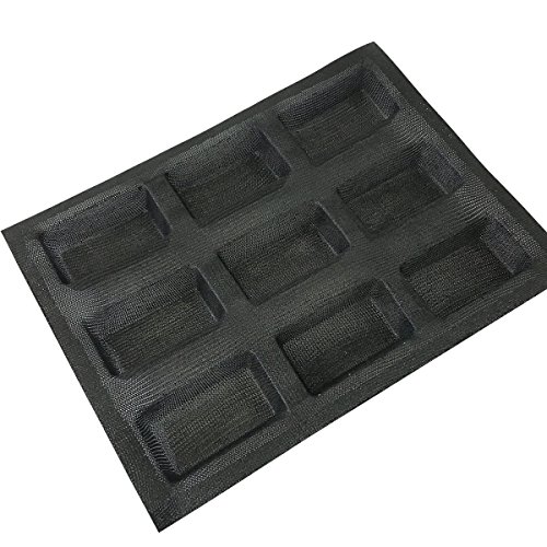 Bluedrop Silicone Bread Forms Rectangle Molds Non Stick Perforated Bakery Tray