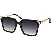 SOJOS Retro Oversized Square Sunglasses for Women Trendy Vintage Shades Classic Big Sun Glasses UV400 SJ2216A