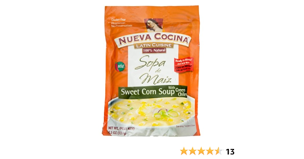 Nueva cocina latin cuisine 100% Natural sweet corn soup with Green chiles (893751000258)