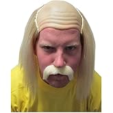 Costume Agent Adult Unisex Hogan Hulkamania Pro Wrestler Manic Halloween Wig