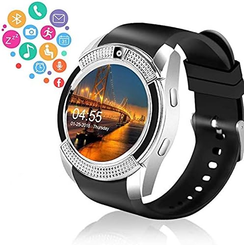 Aerizo FTW_1150 Digital Dial Smartphone Notifications Touchscreen Smartwatch with HD Display, Bluetooth and Camera,Web Browser Compatible with All Android,iOS & Windows Device (Assorted Colour)